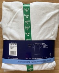 French Toast 2 Pack schoolwear Polo Shirt Boys White Size XL (14/16)