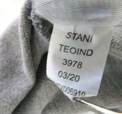 ALL UNIFORM WEAR Polo Shirt Long Sleeve Boys Girls Size 16 Gray COTTON BLEND