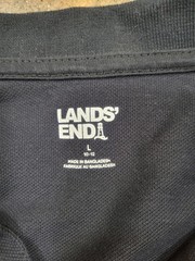 Boys Black Long-sleeved Polo Sz L 10/12