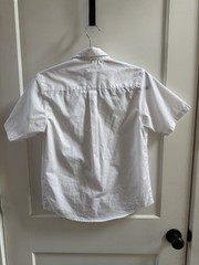 French Toast Boys White Short Sleeve Uniform Shirt Size 14 55% Cotton 45% Poly