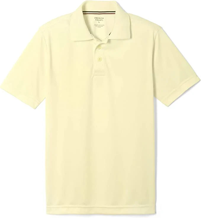 French Toast Boy’s School uniform -Yellow Polo shirts Sizes 6 to 20