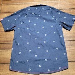 Ecko Unltd. Full Button SS Dark Navy Boys Logo Shirt – Size 7