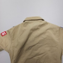 Boy Scouts Of America Boys Youth Medium Uniform Shirt USA Made Patches Pins