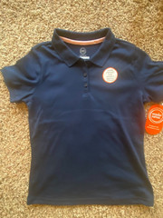 Boys School Uniform Short Sleeve Polo Shirt Shrink Resistant White Blue 2 Pack