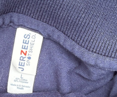 LOT of 3 Boys uniform FADED GLORY,JERZEES Long sleeve Polo Shirts NAVY BLUE M/L