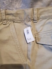OLD NAVY Youth Boys Size 12 Khaki/Beige Cargo Shorts Adjustable Waist NWT *Spots