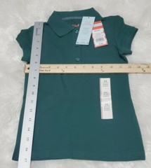 NEW Cat & Jack Girl’s School Uniforms Short Sleeve Polo Shirt NWT – Dark Green