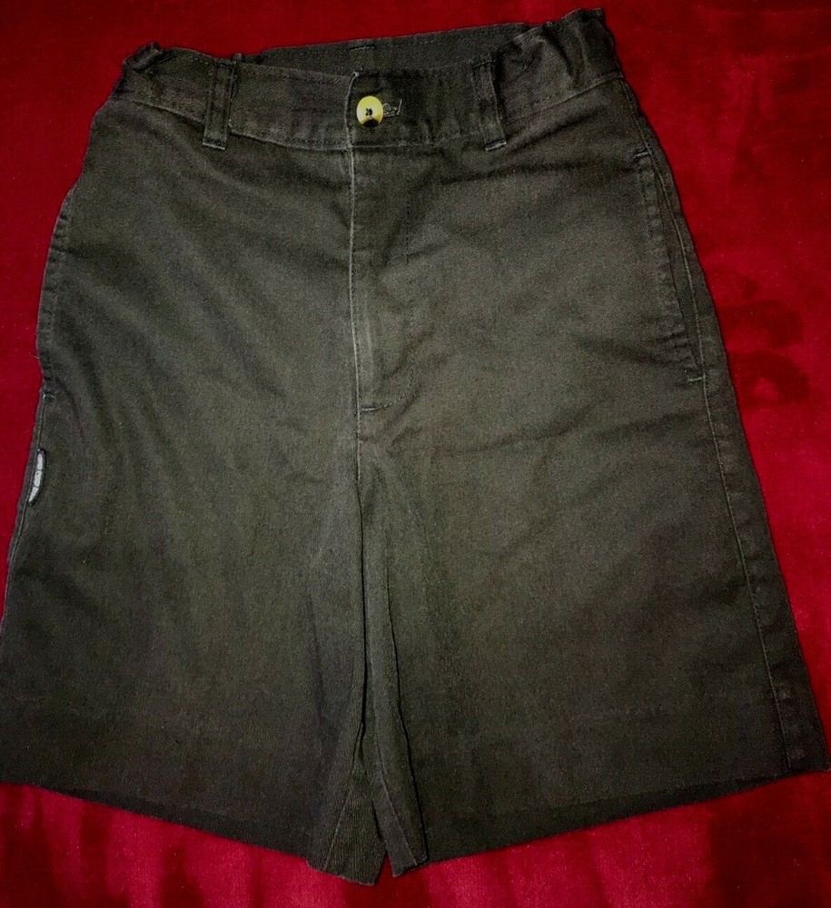 boys size 10 slim BLACK SCHOOL UNIFORM SHORTS SUNSHINE adjustable waist tabs