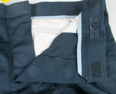 LANDS END Navy School Uniform Plain Front Chino Pants Boys 20 INSEAM 31″ NEW