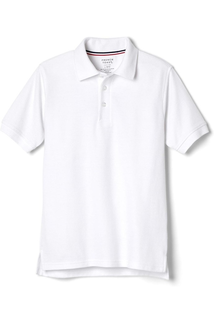 7 PACK French Toast Boys’ Short Sleeve Pique Polo Uniform Shirt (7 Pack) Size 4T