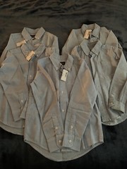 5 Children’s Place Boys Light Blue Oxford Shirt – Small 5/6 Long Sleeve