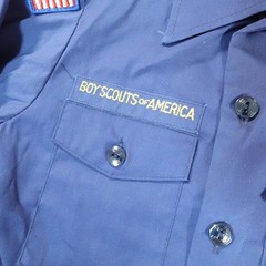 Vintage Boy Scouts of America Shirt Youth 10 Long Sleeve Uniform USA 90s