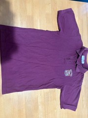 Challenger School Uniform Red Short sleeve Youth Large