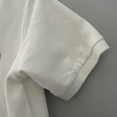 WONDER NATION L (10-12) Boy’s White School Uniform Short Sleeve Polo Top collar