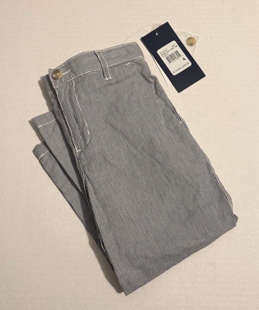 Kitestrings by Hartstrings Kids Striped Pants Size 4 Adjustable Waist NWT