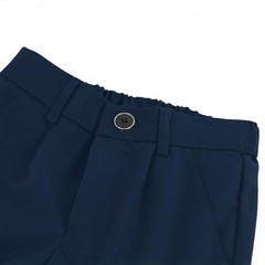 Boys School Uniform Pants Elastic Back Waistband Dress 9-10 Years Navy