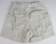 LANDS END Light Stone Cotton Twill Cargo Style Shortss Boys 14 NEW