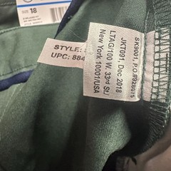 NWT French Toast Boys 18 Hunter Green Relaxed Fit School Uniform Pants Lot of 2