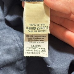 Vtg 90s LL Bean Youth Pants 14 Navy Chino School Uniform 100% Cotton Adjustable