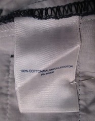 LANDS END Navy School Uniform Plain Front Chino Pants Boys 8 Slim NEW