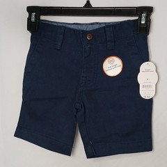 Wonder Nation Stretch Adjustable Waist School Uniform Shorts Blue Size 4