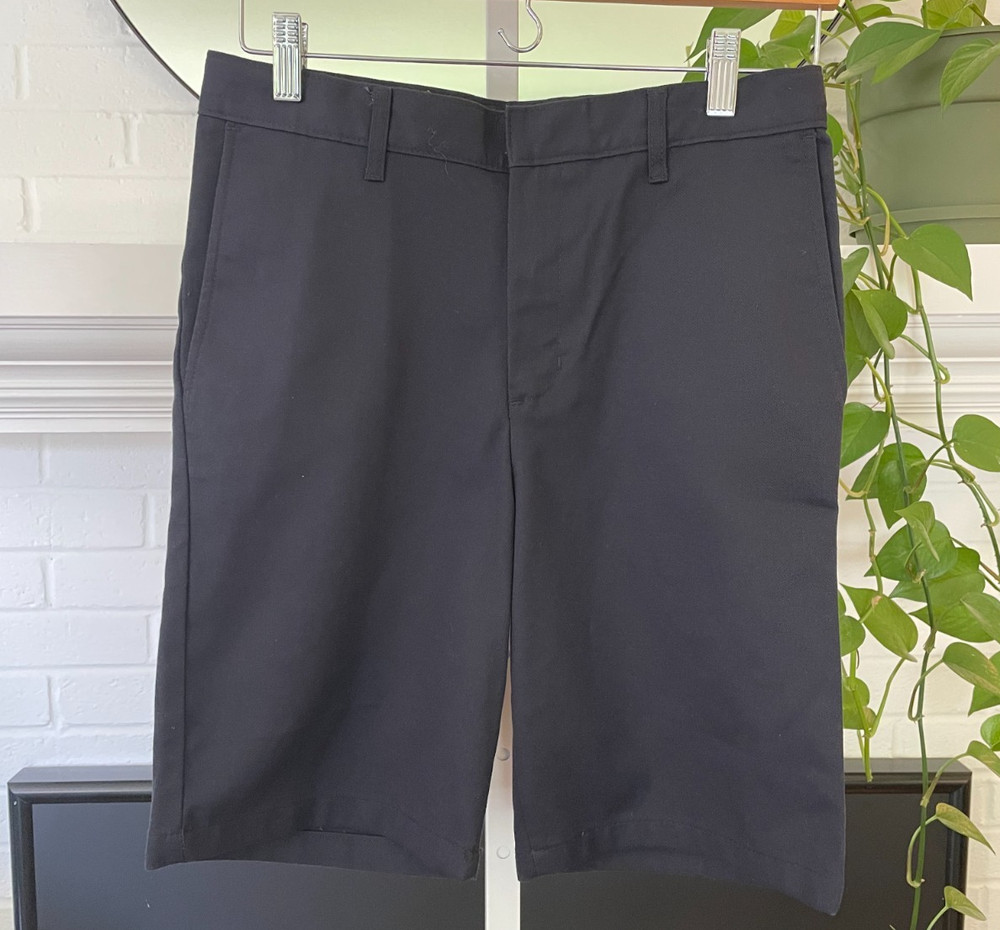 Lot of 3 NEW A+ School Apparel Navy Blue Uniform Shorts Modern Fit Size 16 NWOT