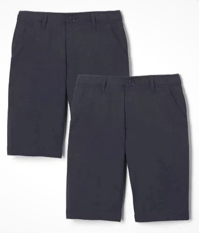2pc- French Toast School Uniform Boys Shorts Adjustable Size10- Navy Blue
