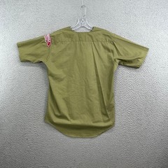 Boy Scouts of America Uniform Shirt Kid 15 Green Western Montana Council Vintage