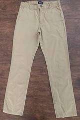 L@@K- Boys Children’s Place Khaki School Uniform Pants Sz 16 Adjustable Waist
