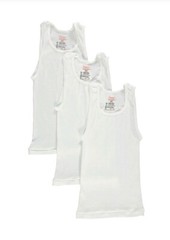 Hanes Little Boys’ 3-Pack Tagless Tanks Small (Sizes 6 – 8) Cool Comfort Soft