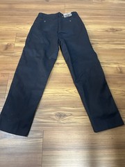 School Uniform Pants Size 16 Black Flat Front Straight Leg Youth