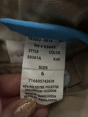 Classroom Uniform Khaki Pants Kids size 6 (unisex)
