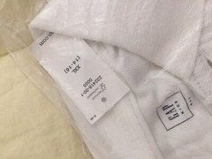 NEW GAP School Uniform White Polo Shirt, Size 14-16, 100% Cotton