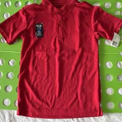 Nautica Boys Red Polo Shirt M (10/12) Moisture Wicking UPF 50+ Uniform