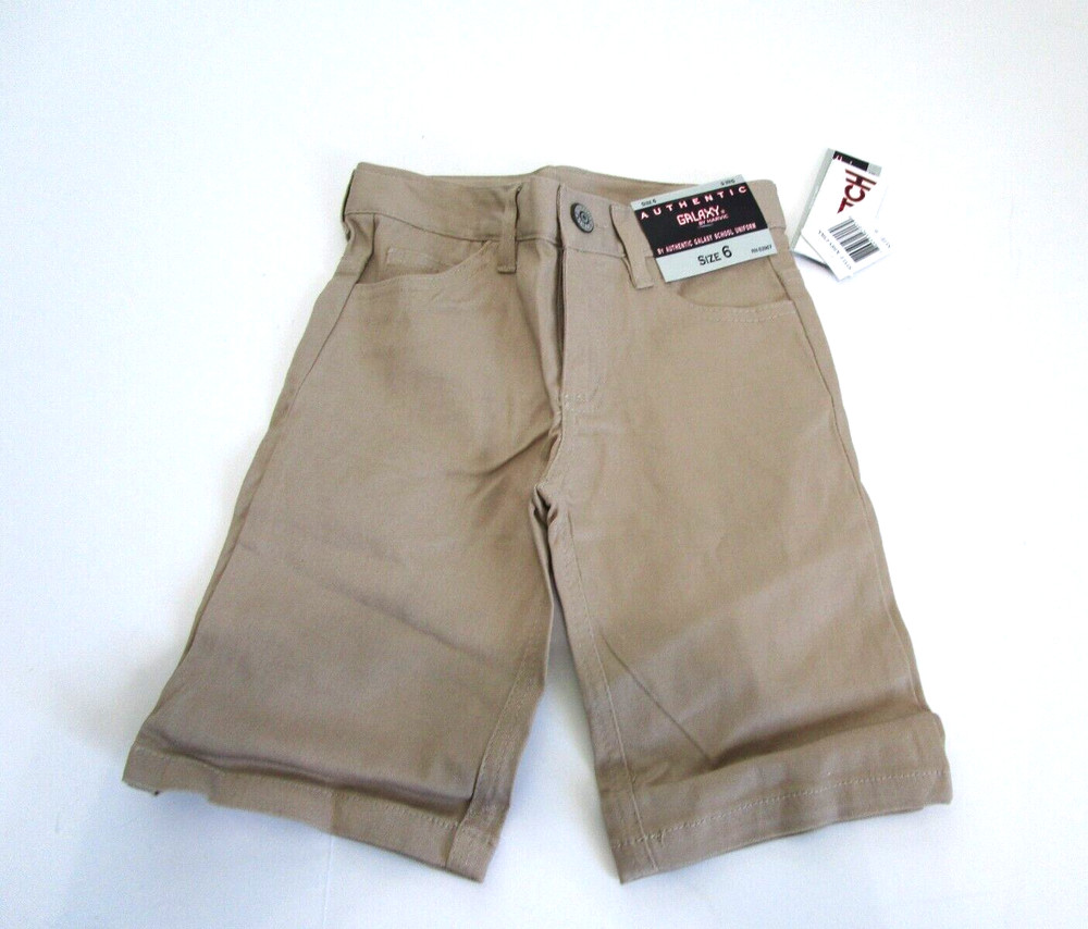 Authentic Galaxy size 5 School Uniform Short Boy’s/Girls Stretch Tan NWT