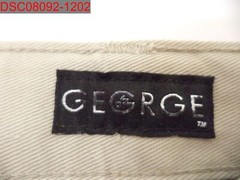 NWOT – Small Stain, Gegrge Boys’ Khaki Adjustable Waist Uniform Pants, Size 4S