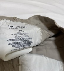 Boys Nautica Uniform/Casual Khaki Flat Front Pant Reg Size 14