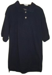 Sonoma M Navy Blue Polo Kids Shirt 10-12 Uniform Short Sleeve 30″ Chest Cotton