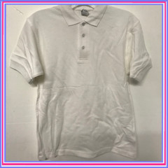 YOUTH PIQUE POLO SHIRT POLO WITH FRESH IQ POLO SHIRT (A48)LARGE white POLO SHIRT