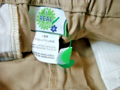 Real School Boys Husky Flat Front Pants School Uniform Approved Size 14H NWT