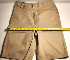 French Toast Youth Boy’s 1-Pack B Adaptive Pull-On Chino Shorts, Khaki, Sz-14
