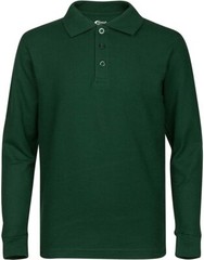 Premium Boy’s Long Sleeve Polo Shirts with Stain Guard Polo Shirts for Boy’s