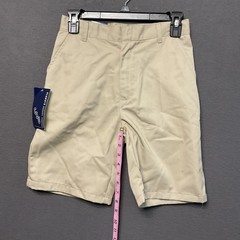 Classic School Uniform Shorts Boys 10 Khaki Flat Front Adjustable Schoolwear