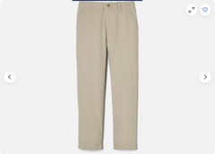 French Toast BOYS 1PK Schoolwear Uniform Chinos Adjustable Waist(Khaki 10)NWOT