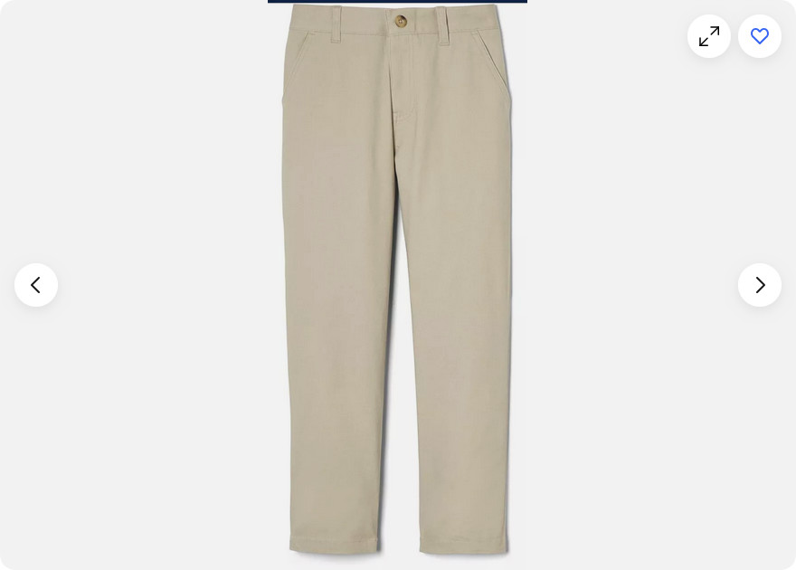 French Toast BOYS 2PACK Schoolwear Uniform Chinos Adjustable Waist(Khaki 16)NWOT