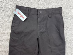 Cat & Jack Suit Pants Boys 7 Black Uniform Dress Chino Adjustable Waist School