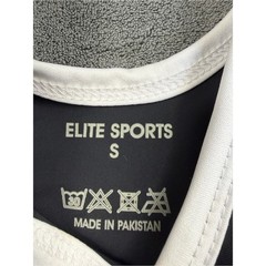 Elite Sports Black Kids Wresling Singlet with White Trim
