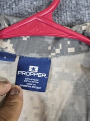 Propper Shirt Boys 6 Gray Digital Camo Military BDU Jacket Top Long Sleeve
