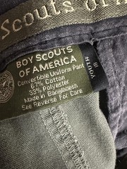 Boy Scouts of America Shorts Youth 18 Cargo Convertible Zip Off BSA Uniform