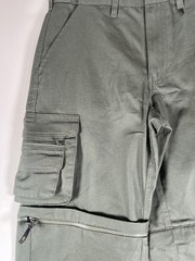 Boy Scouts Of America Pants Youth 14 Green Canvas Convertible Zip Off Uniform